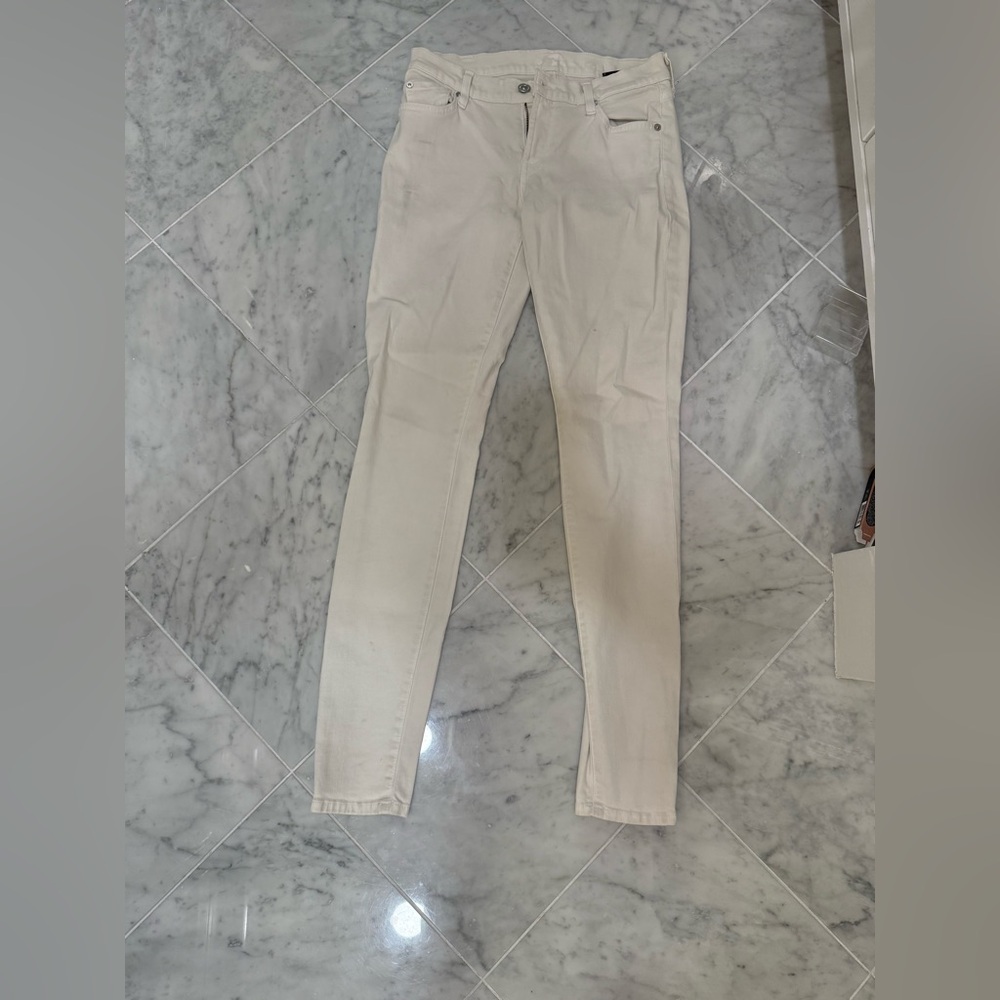 7 For All Mankind Off-White Trousers
